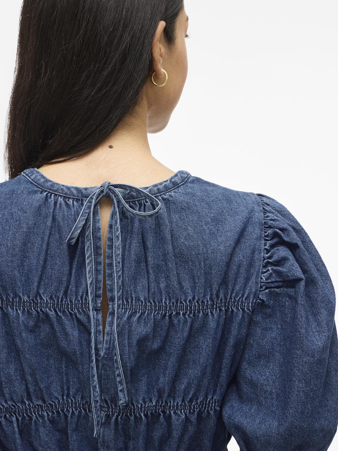 VIHEIDI Top - Dark Blue Denim - VERO MODA & VILA Bergvik
